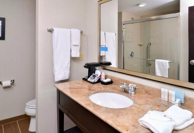 キングサイズベッドのスタンダードルーム, Hampton Inn & Suites California Universitypittsburgh