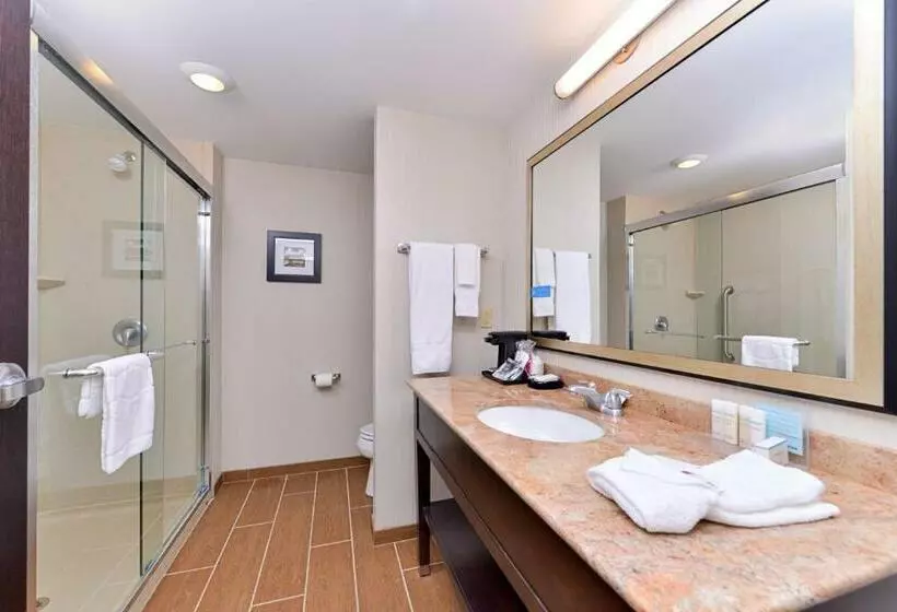 キングサイズベッドのスタンダードルーム, Hampton Inn & Suites California Universitypittsburgh