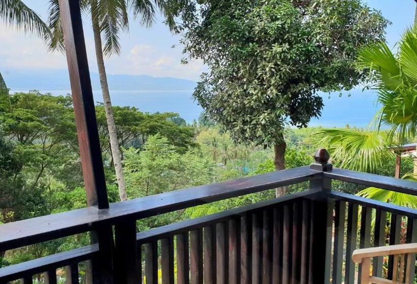 غرفة قياسية مطلّة علي البحر مزوَّدة بشُرفة, Villa Saraswati Meras