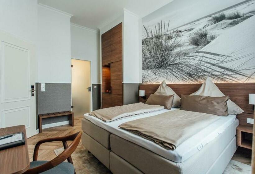 标准间侧面带海景, Strandhotel Hohenzollern