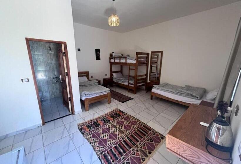 اتاق استاندارد چهارنفره با چشمانداز باغ, Tree House Dahab