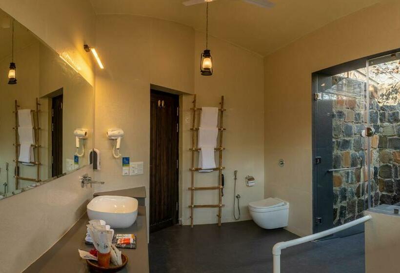 חדר סטנדרט נוף לגינה, The Riverwood Forest Retreat  Kanha