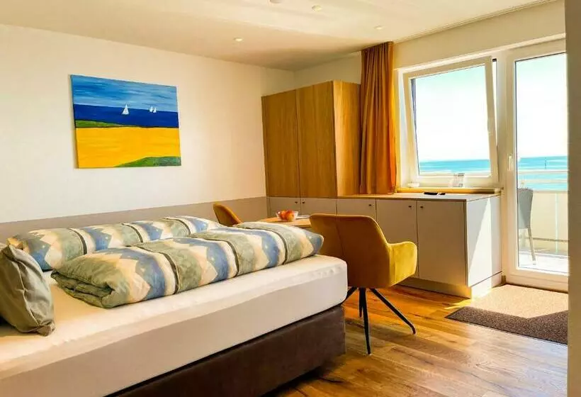 Standard-huone Järvinäkymä, Gästehaus Am Bodensee