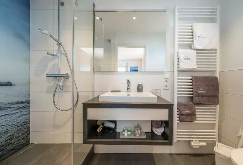 Standard-huone Järvinäkymä, Gästehaus Am Bodensee