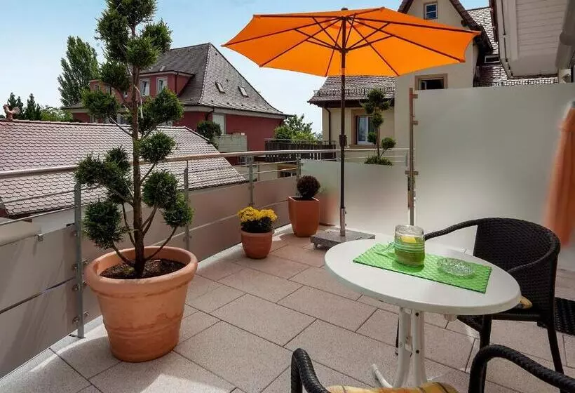 Standard-studio Parveke, Gästehaus Am Bodensee