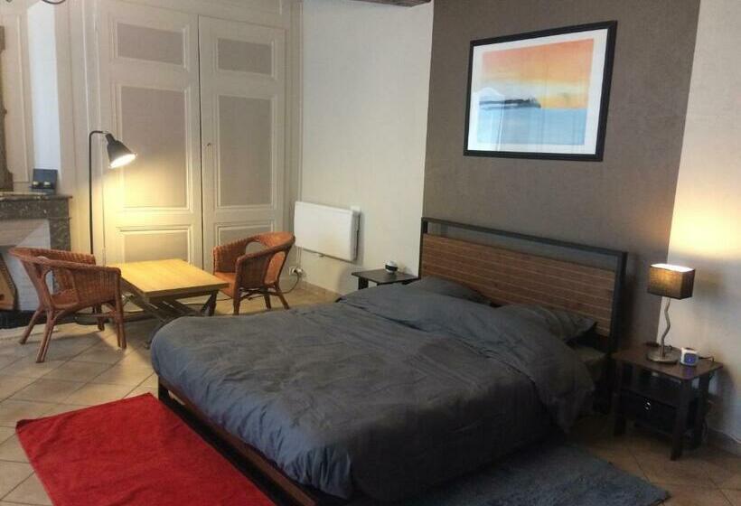패밀리 룸 가든 전망, Chambre Spacieuse Au Calme Proche De Lyon