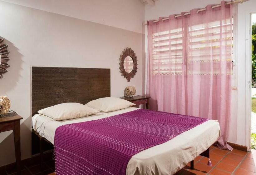 اتاق استاندارد با چشمانداز استخر, Hôtel Les Bananiers