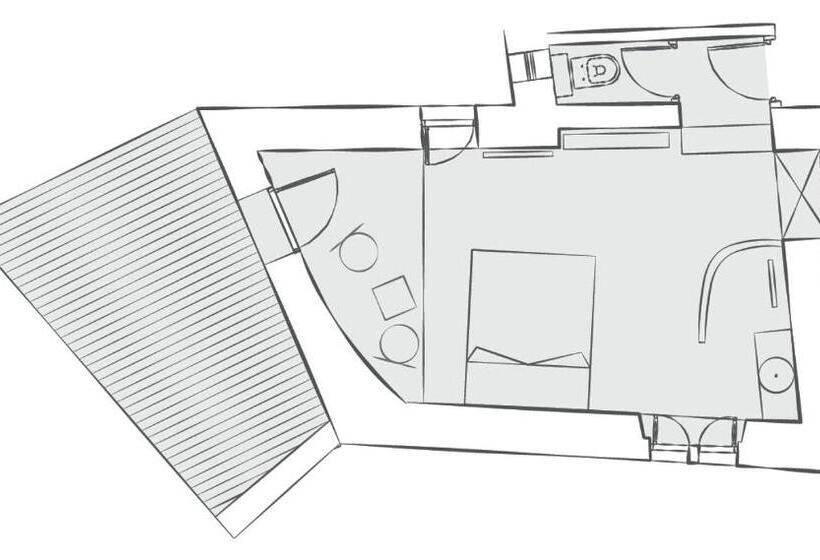 バルコニー付きスーペリアルーム, La Maison Du Passage   Chambres   Suites Premium, Spa, Piscine Et Restaurant