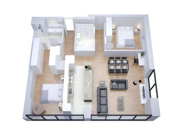 ２ベッドルームアパートメント, Corporate Keys   Freshwater Place