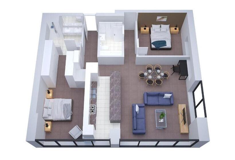 ２ベッドルームアパートメント, Corporate Keys   Freshwater Place