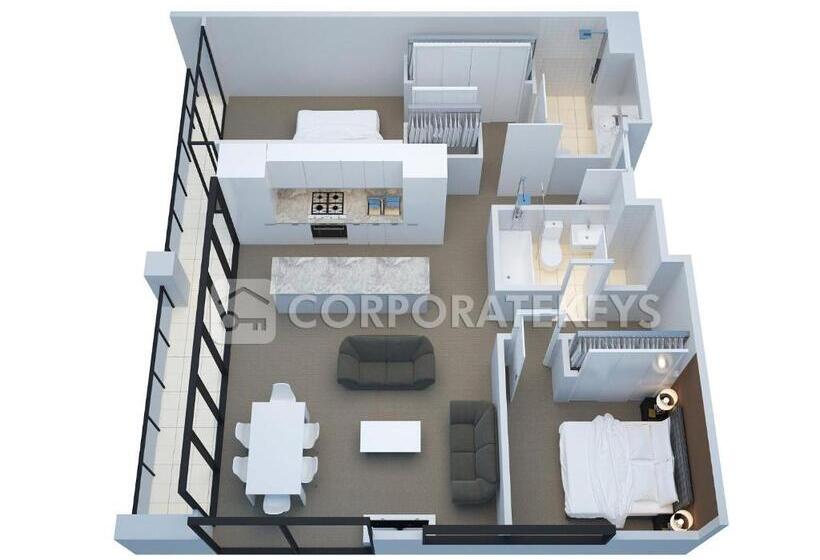 プレミアム２ベッドルームアパート, Corporate Keys   Freshwater Place