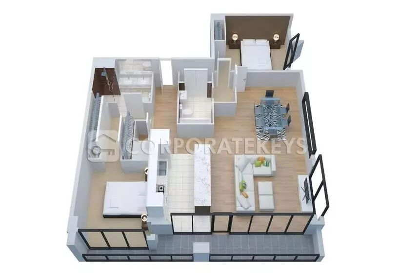 プレミアム２ベッドルームアパート, Corporate Keys   Freshwater Place