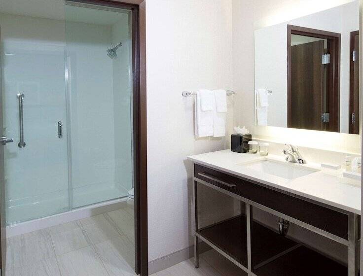 带大床的标准工作室, Homewood Suites By Hilton Houston / Katy Mills Mall