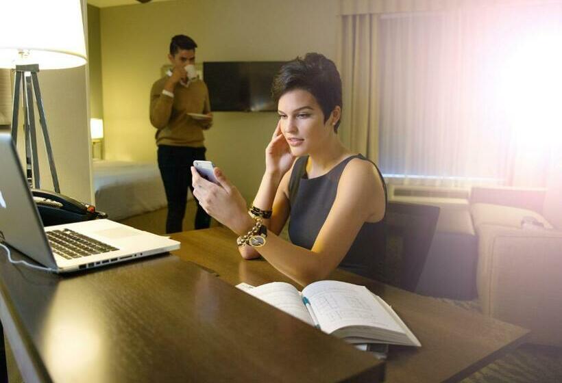 带大床的标准工作室, Homewood Suites By Hilton Houston / Katy Mills Mall