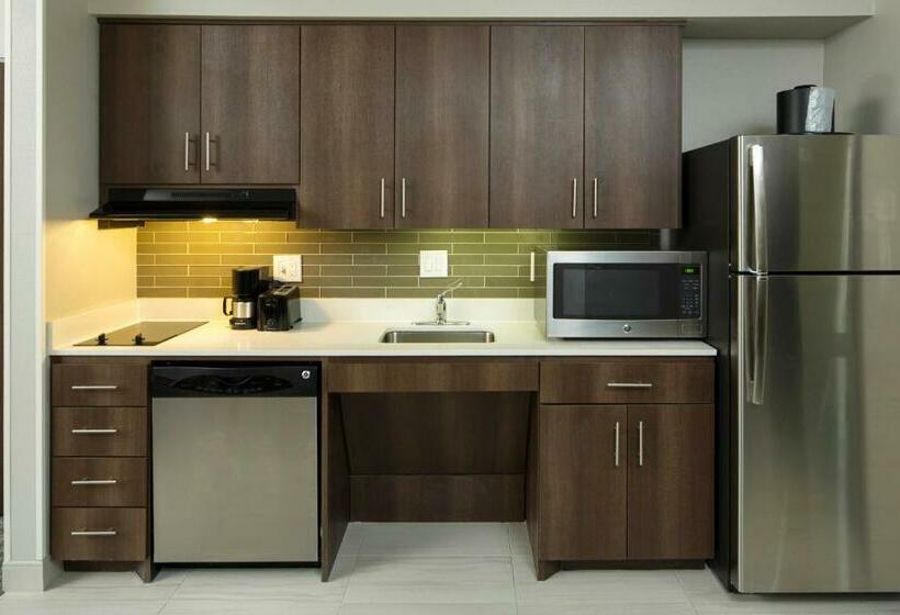 带大床的标准工作室, Homewood Suites By Hilton Houston / Katy Mills Mall