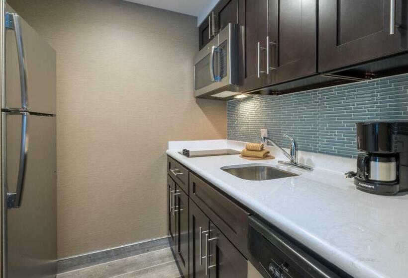 מיטת קינג בסוויטה, Homewood Suites By Hilton Philadelphia Plymouth Meeting