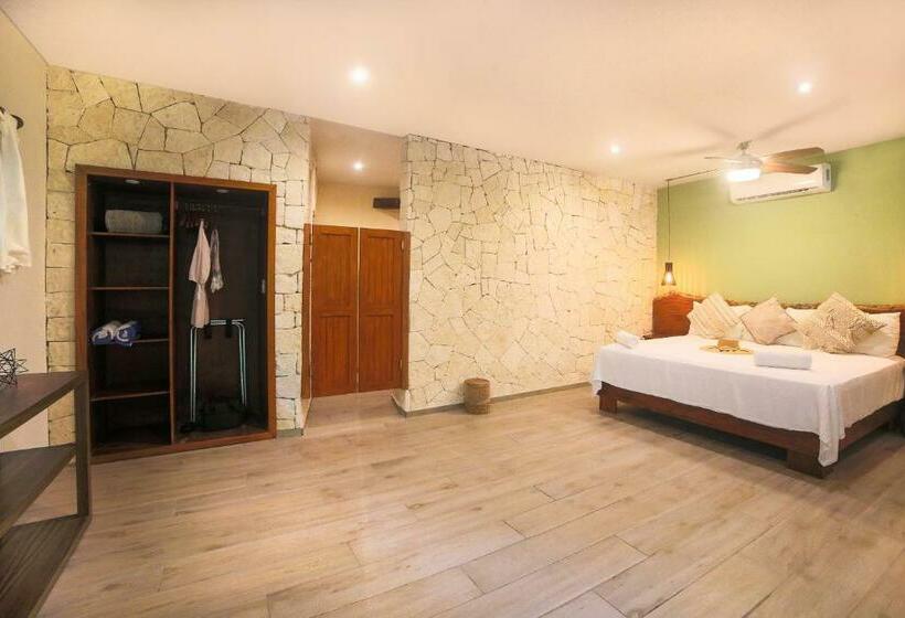 اتاق استاندارد با تخت بزرگ, Playa Canek Beachfront Eco