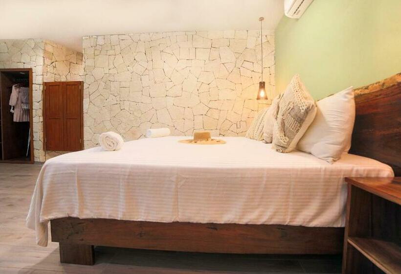 اتاق استاندارد با تخت بزرگ, Playa Canek Beachfront Eco