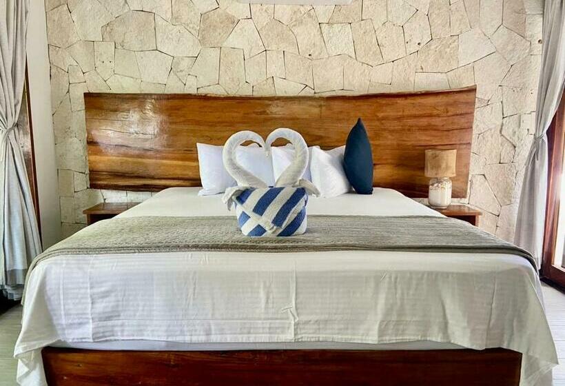 اتاق استاندارد با تخت بزرگ, Playa Canek Beachfront Eco