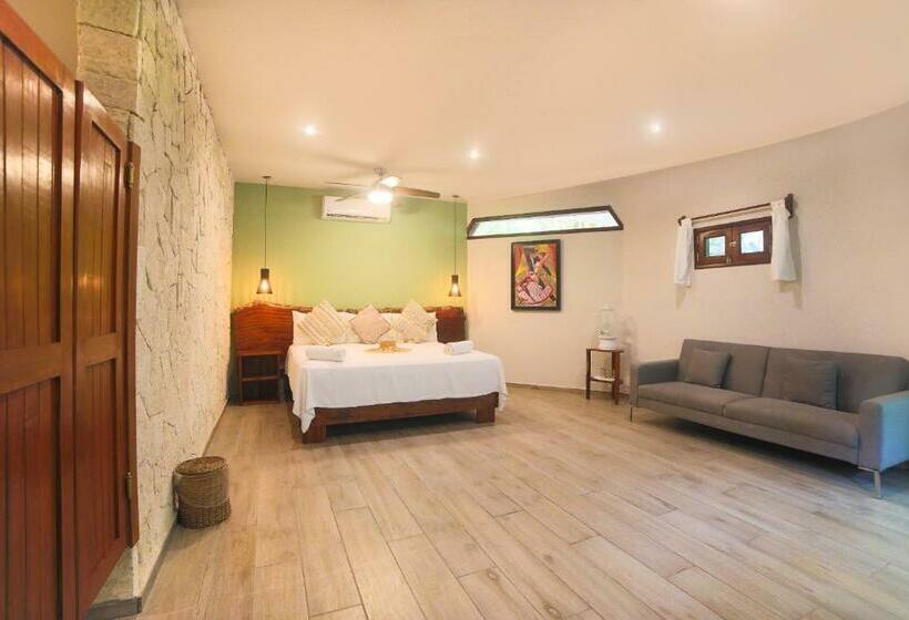 اتاق استاندارد با تخت بزرگ, Playa Canek Beachfront Eco