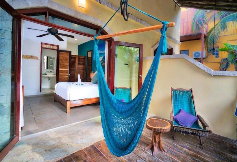 اتاق استاندارد با بالکن, Playa Canek Beachfront Eco