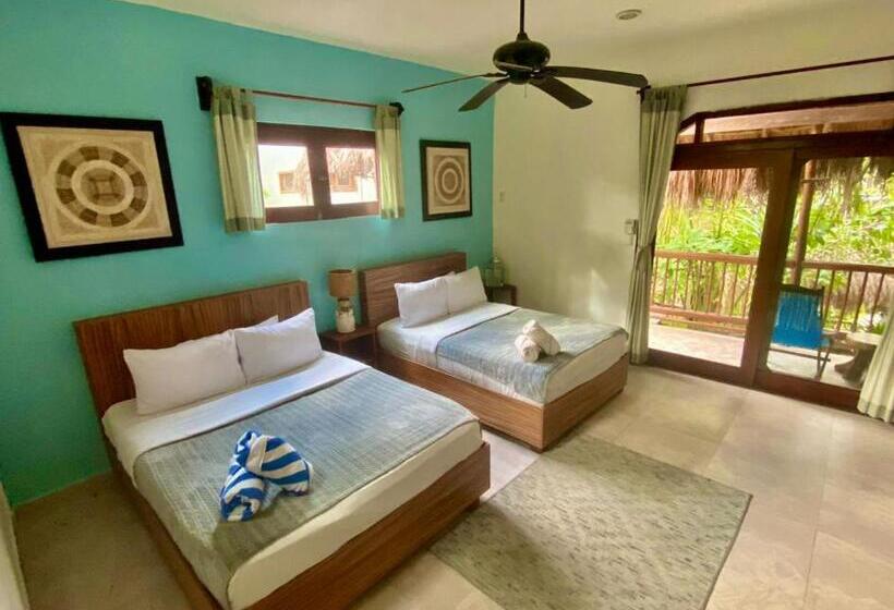 اتاق استاندارد با چشمانداز باغ, Playa Canek Beachfront Eco