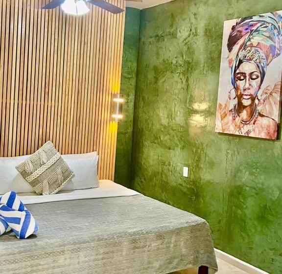 اتاق استاندارد با تخت بزرگ, Playa Canek Beachfront Eco