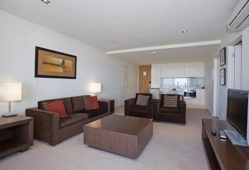 ２ベッドルームデラックスアパートメント, Beachfront Resort Torquay