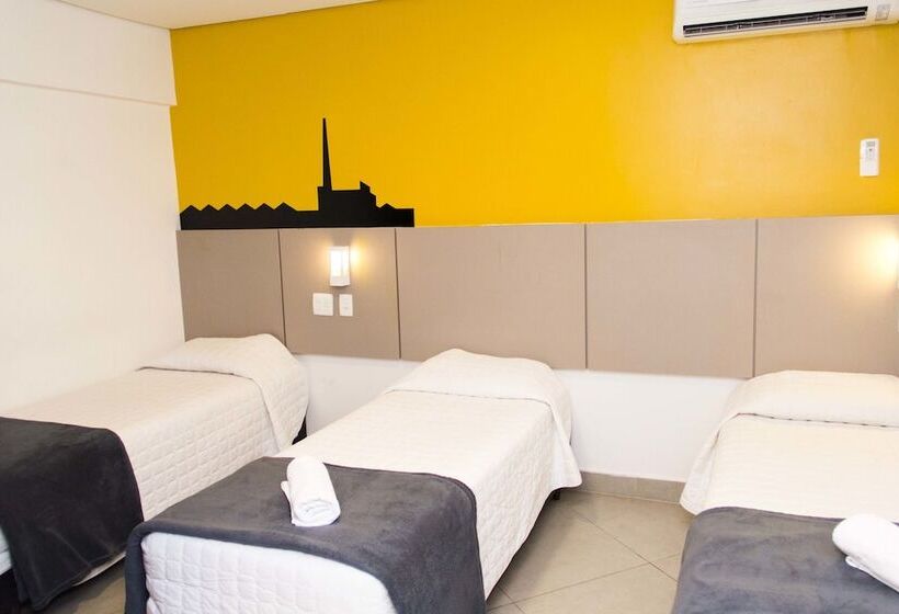 חדר דלוקס לשלושה, Minuano Hotel Express Próx Orla Lago Guaíba, Mercado Público, 300 M Rodoviária