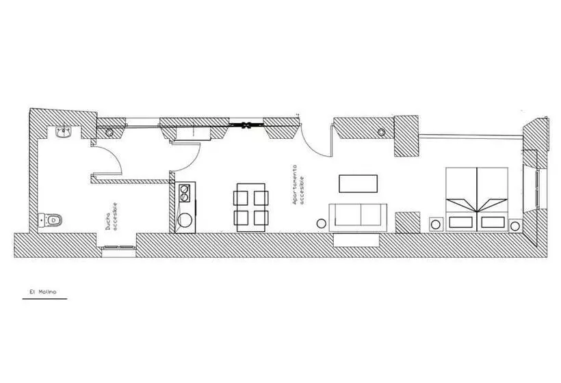 آپارتمان 1 خوابه, Apartamentos Casa Del Aceite