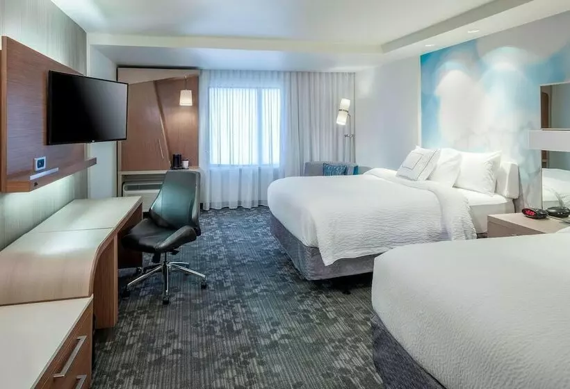 ２ダブルベッドのスタンダードルーム, Courtyard By Marriott Fort Worth Alliance Town Center