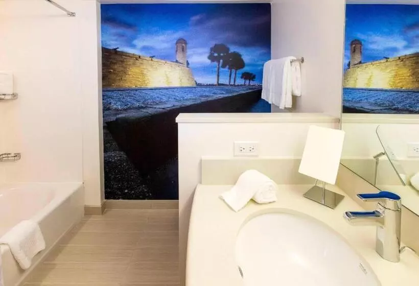 身障者適用クイーンサイズベッドルーム, Courtyard By Marriott St. Augustine Beach