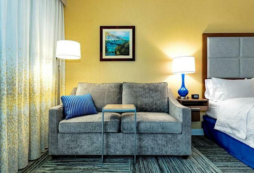 带大床的行政房间, Hampton Inn Lockport Buffalo
