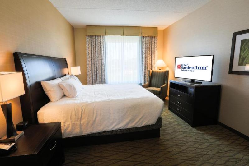 キングサイズベッドのスタンダードルーム, Hilton Garden Inn Indiana At Iup