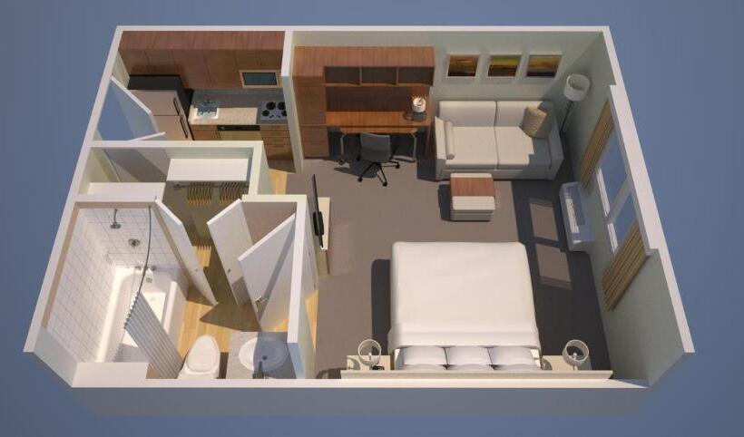 带大床的标准工作室, Towneplace Suites By Marriott Swedesboro Logan Township