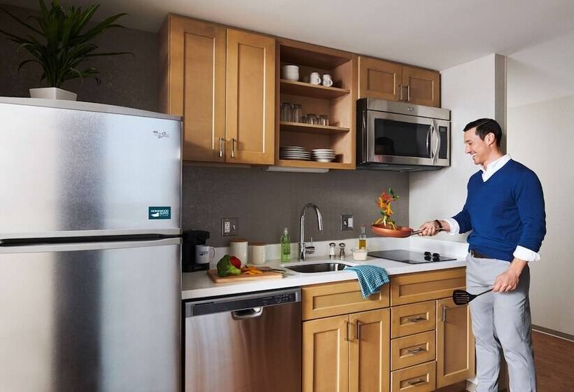 Escritório Estandar Cama Casal, Homewood Suites By Hilton Chicago West Loop Fulton Mkt Area