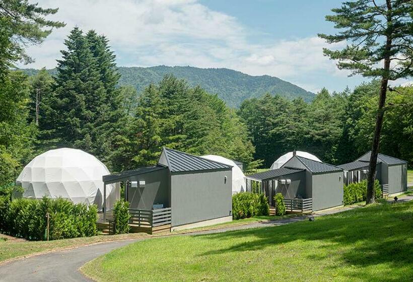 패밀리 룸 가든 전망, グランピングヴィレッジ富士河口湖