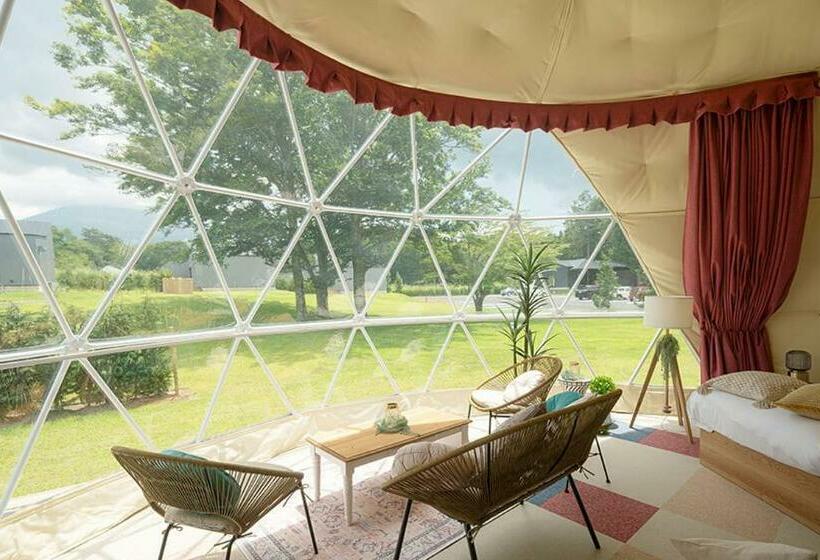 패밀리 룸 가든 전망, グランピングヴィレッジ富士河口湖