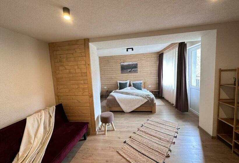 庭の見えるスタンダードトリプルルーム, Pensiunea Rodica