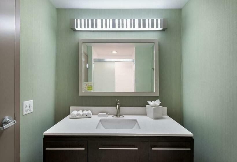 带大床的标准工作室, Home2 Suites By Hilton Charlotte University Research Park