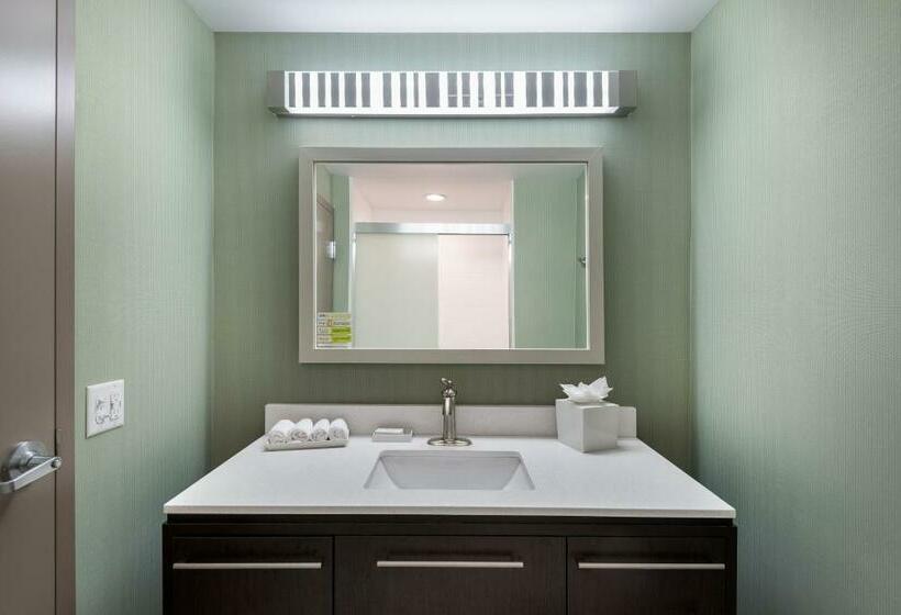 带大床的套房, Home2 Suites By Hilton Charlotte University Research Park