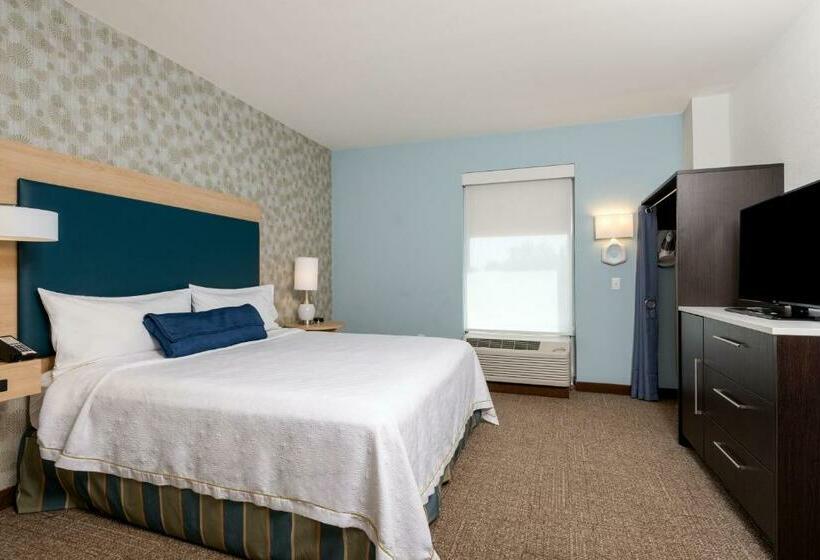 带大床的套房, Home2 Suites By Hilton Charlotte University Research Park