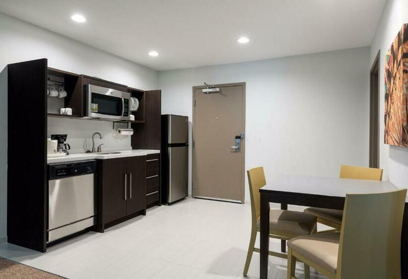 带大床的套房, Home2 Suites By Hilton Charlotte University Research Park