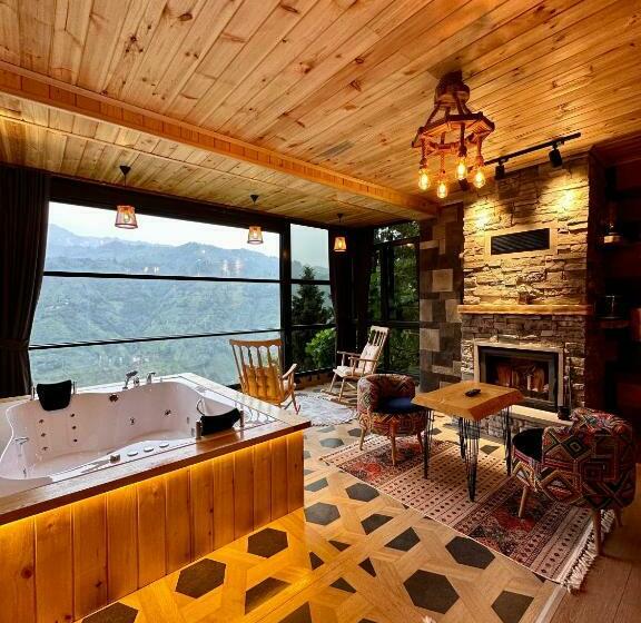 غرفة قياسية مزوَّدة بشُرفة, Dağlara Bungalov