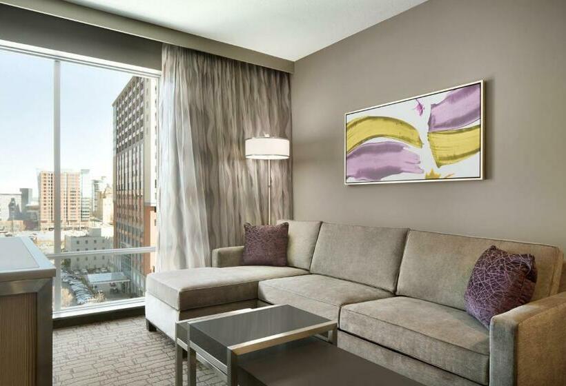 带大床的标准工作室, Embassy Suites By Hilton Charlotte Uptown 