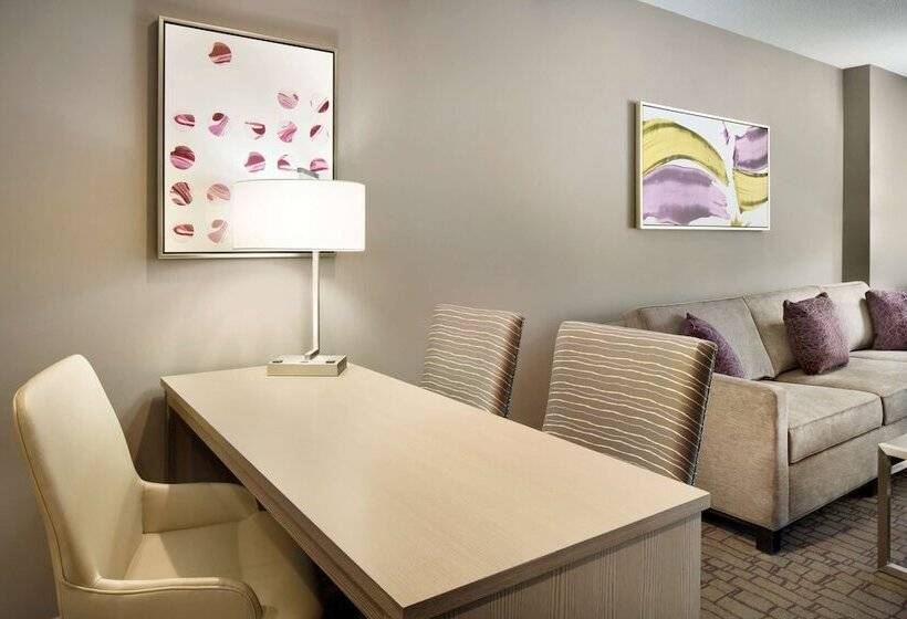 带双人床的标准工作室, Embassy Suites By Hilton Charlotte Uptown 