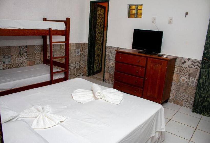 غرفة ديلوكس رباعية, Pousada   Flat Castor