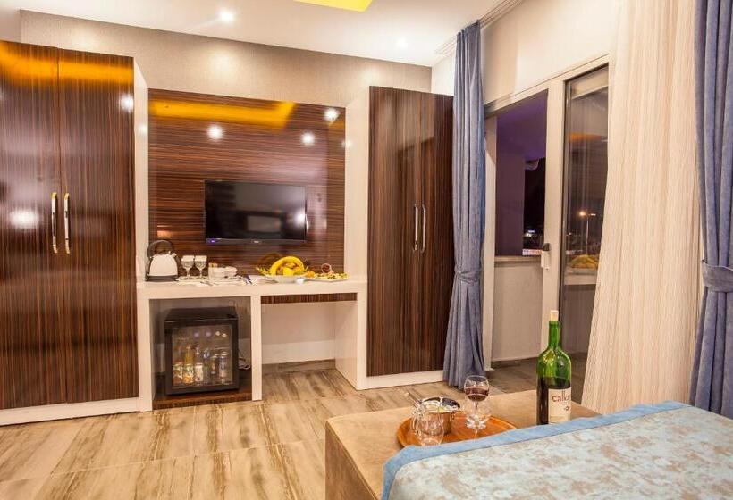 غرفة ديلوكس مزودة بشرفة, Pamukkale Termal Ece Otel