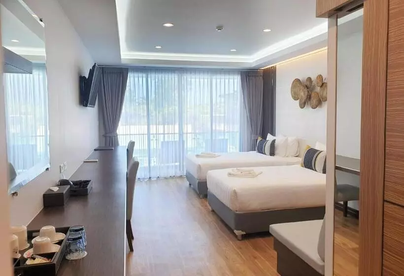 プールの見えるデラックスルーム, Chaolao Cabana Resort