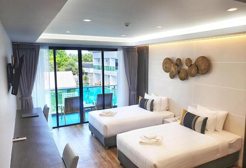 풀장 전망 디럭스 룸, Chaolao Cabana Resort